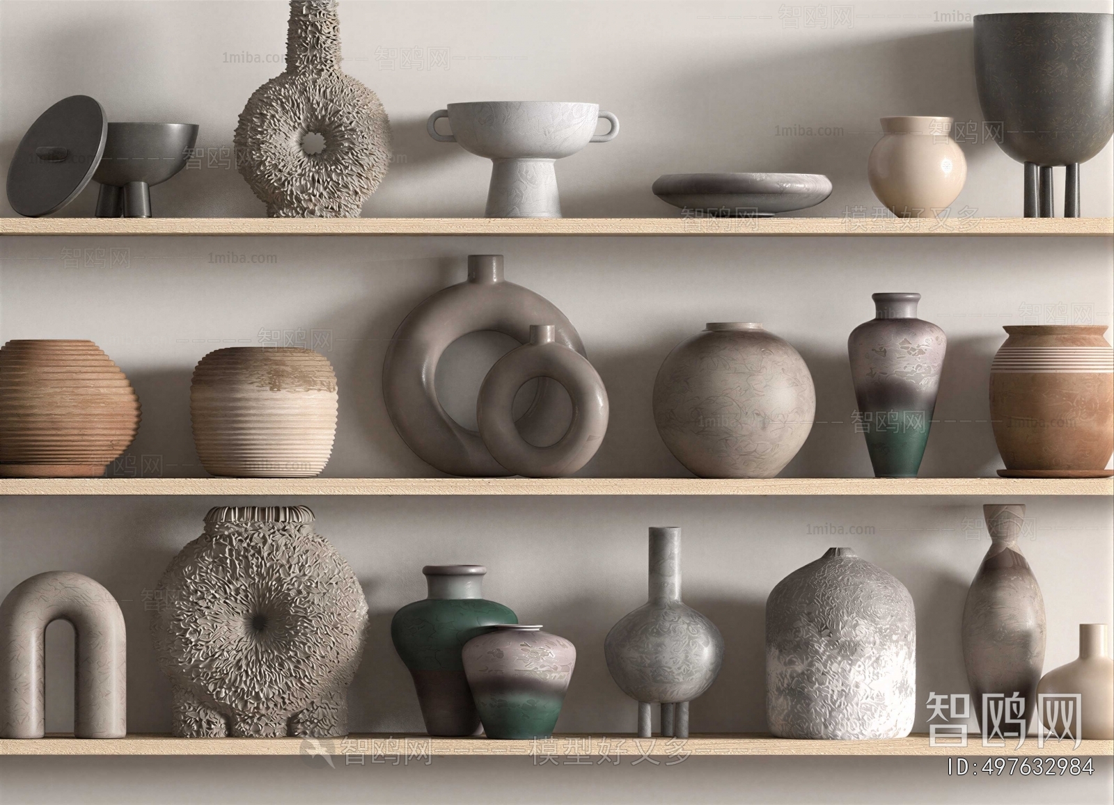 Wabi-sabi Style Clay Pot