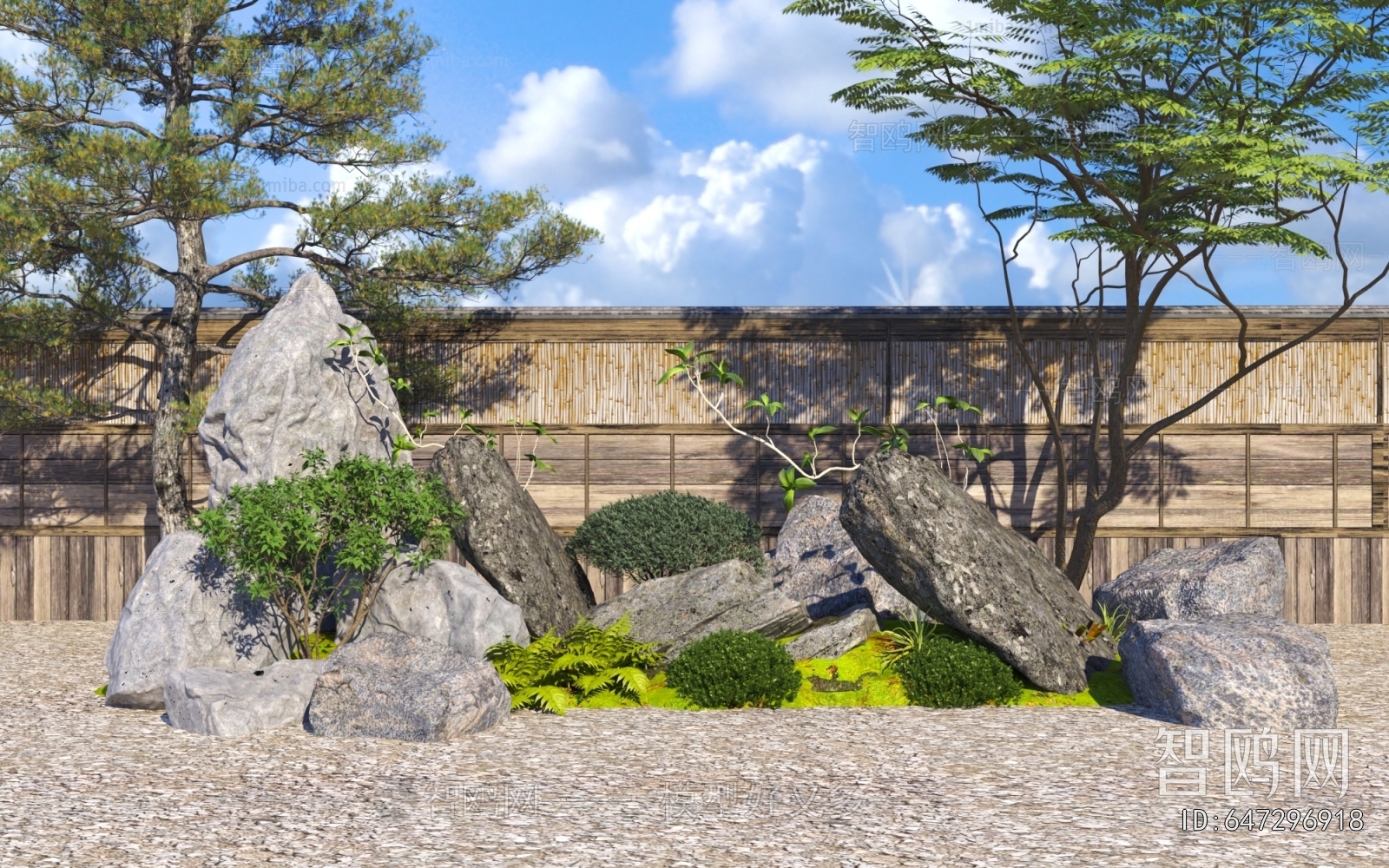 New Chinese Style Rockery Waterscape