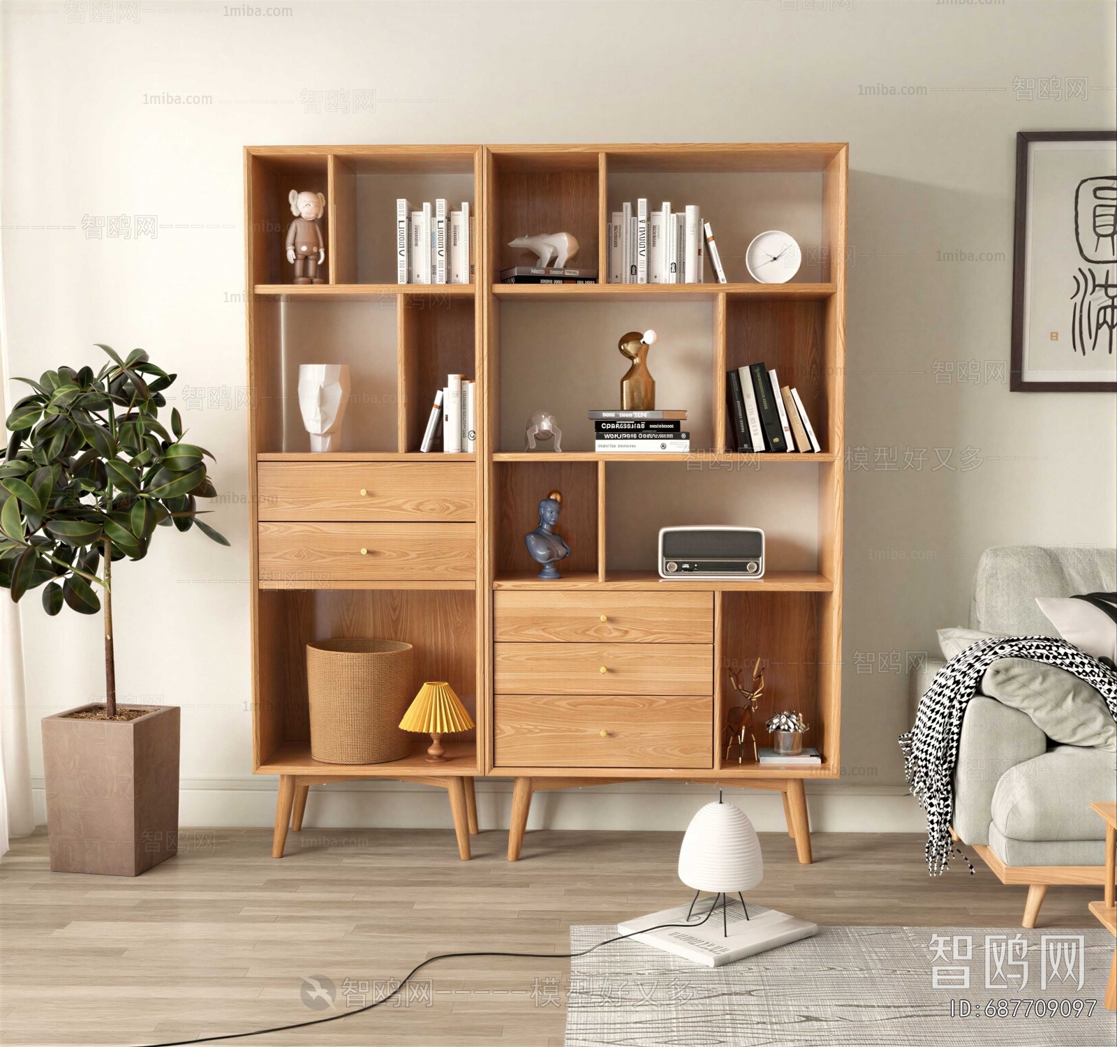 Japanese Style Bookcase