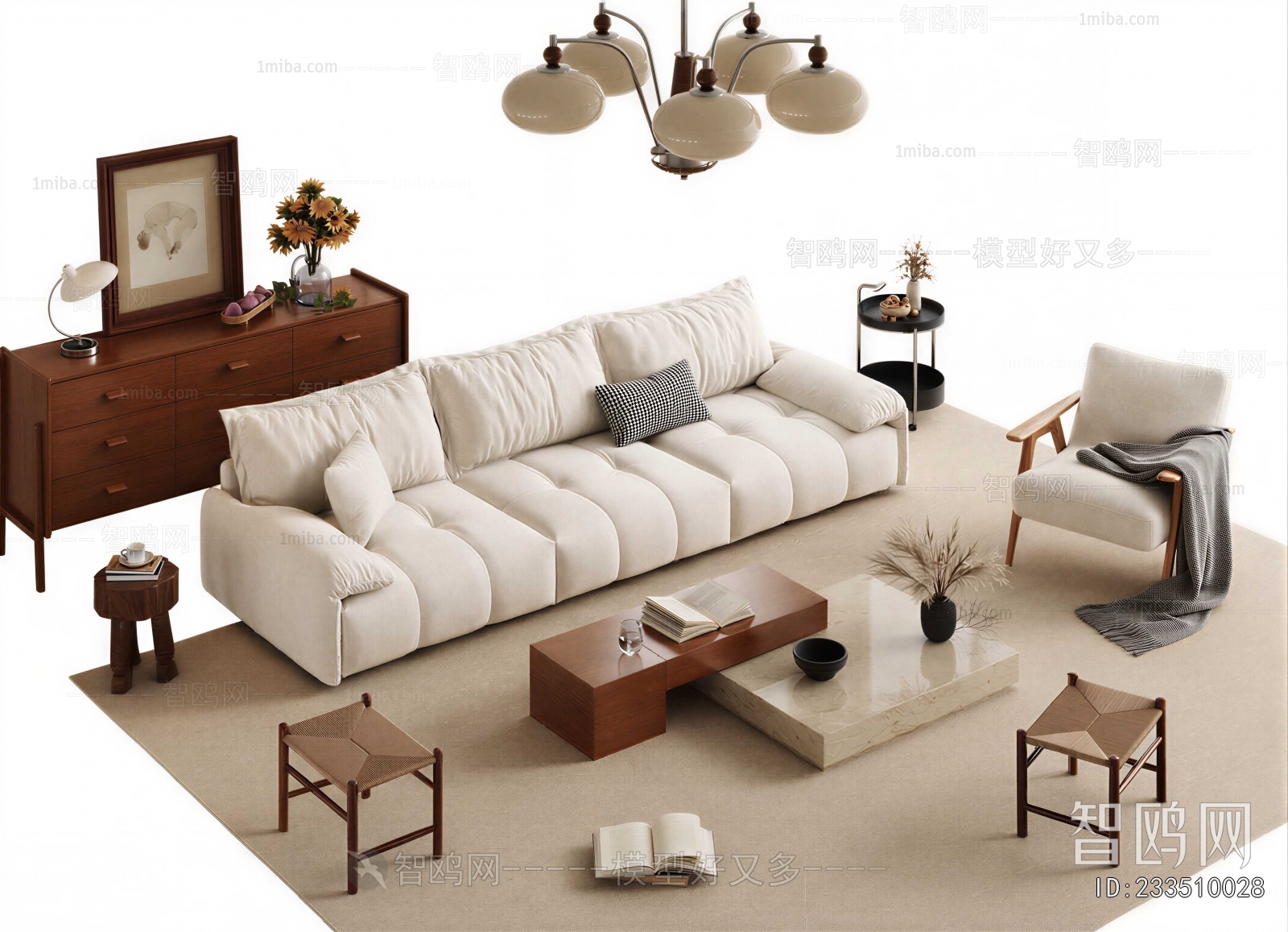 French Style Sofa Combination