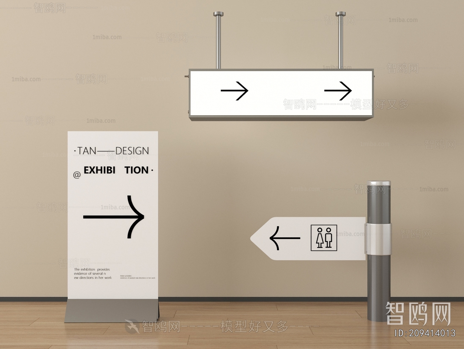 Modern Guide Board/bulletin Board