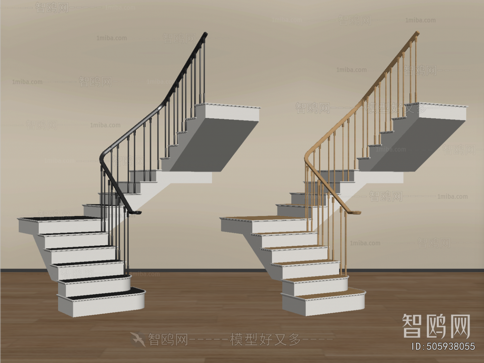 Simple European Style Staircase