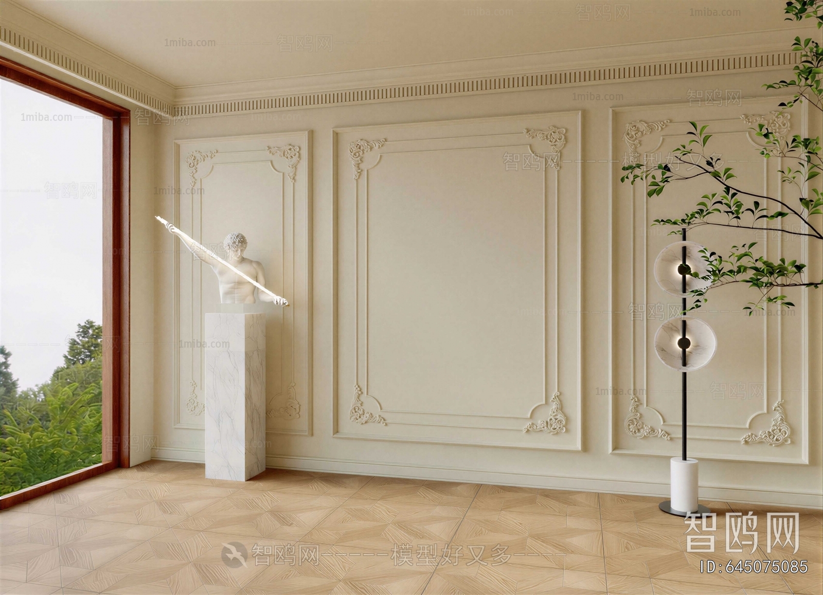 French Style TV Wall