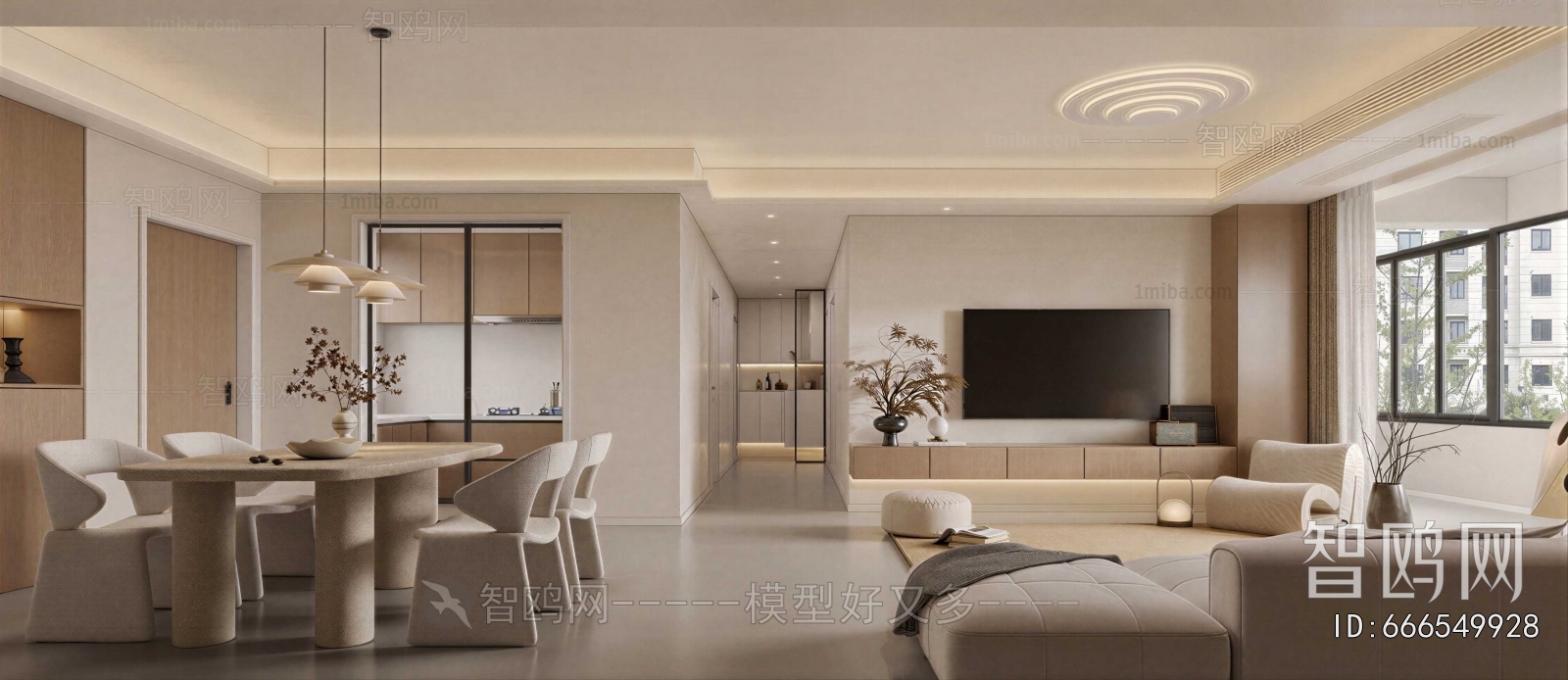 Wabi-sabi Style A Living Room