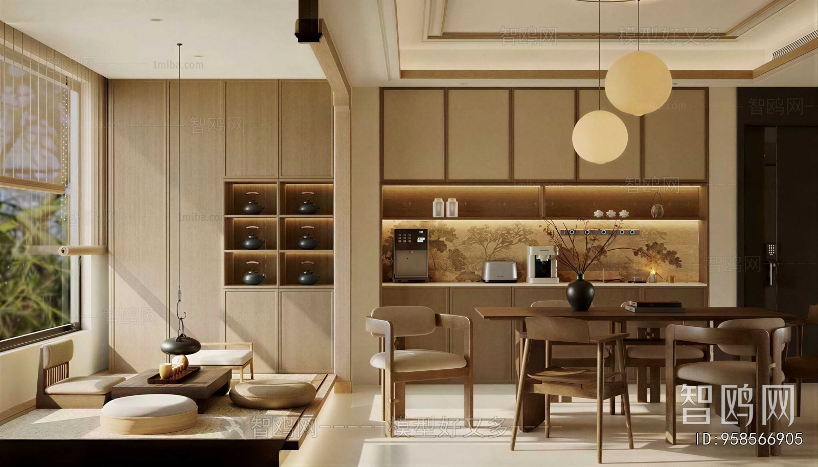 New Chinese Style Dining Room