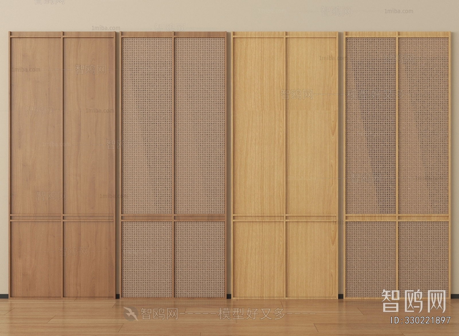 Wabi-sabi Style Door Panel