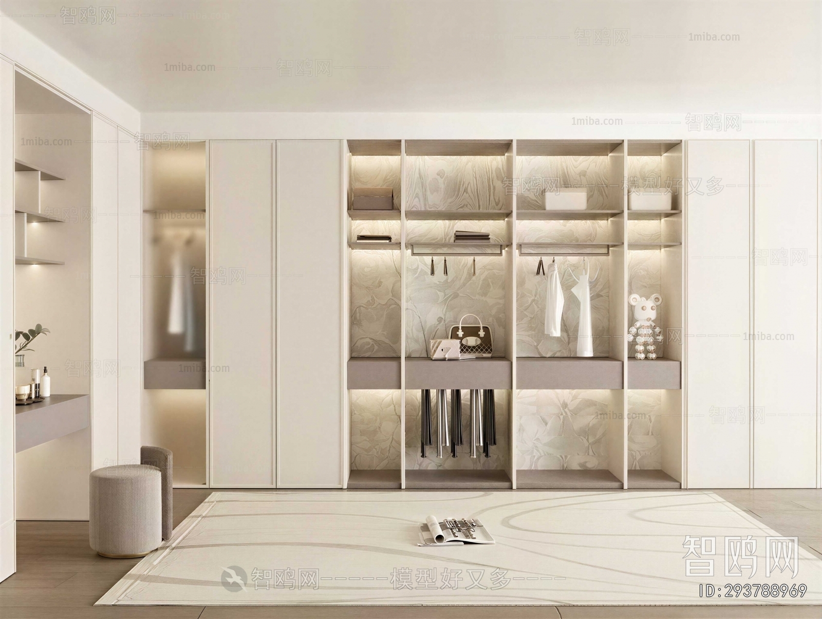 Modern Clothes Storage Area