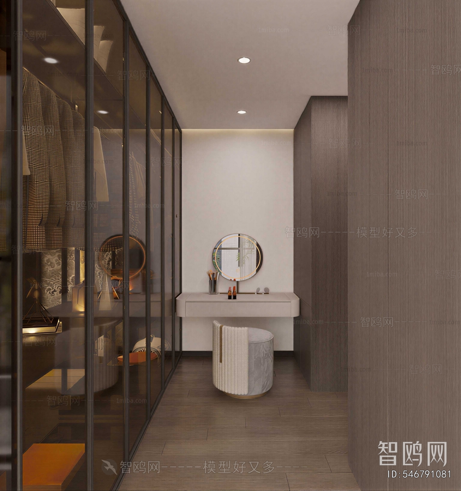 Modern Clothes Storage Area