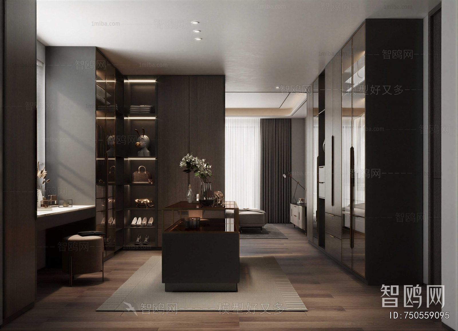 Modern Clothes Storage Area