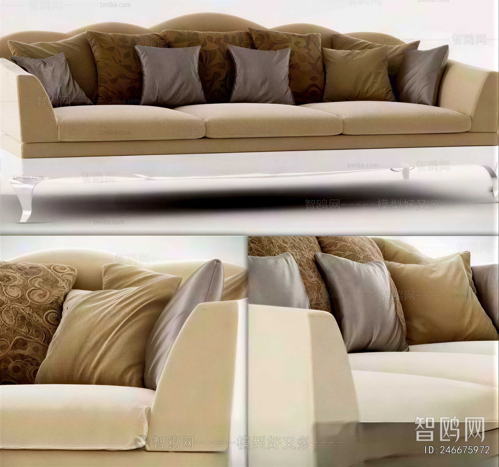 Modern Three-seat Sofa
