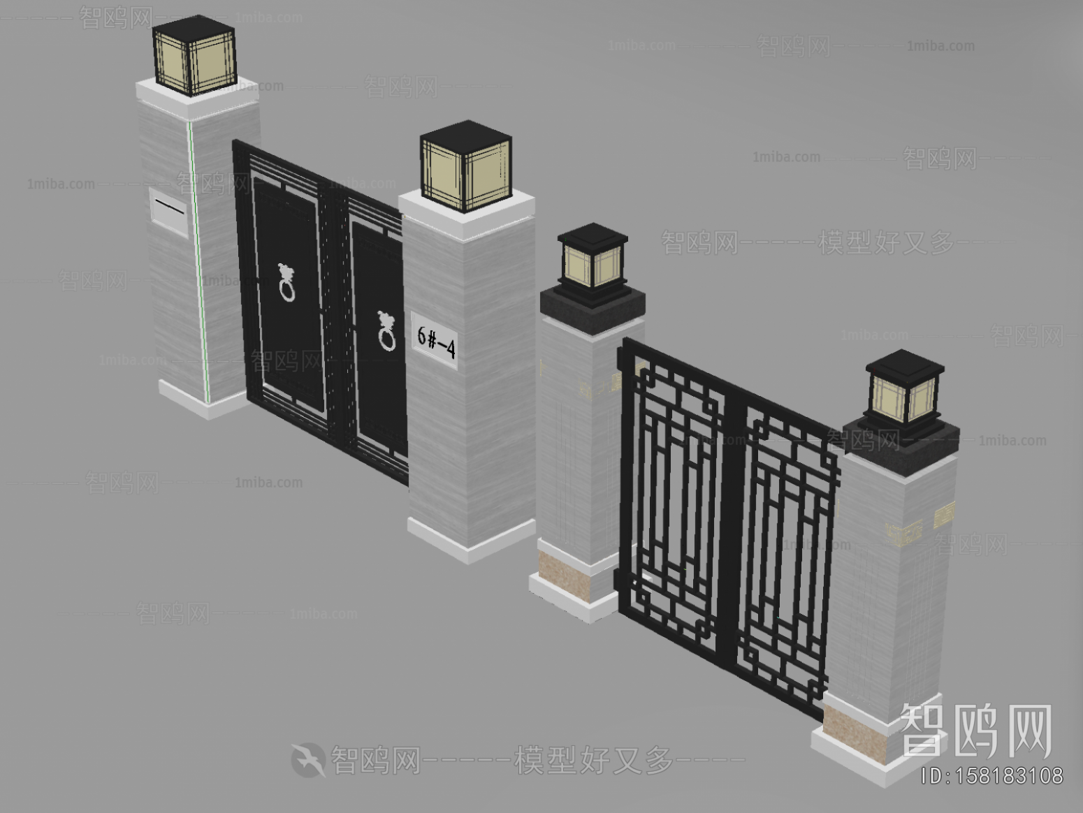 New Chinese Style Gate