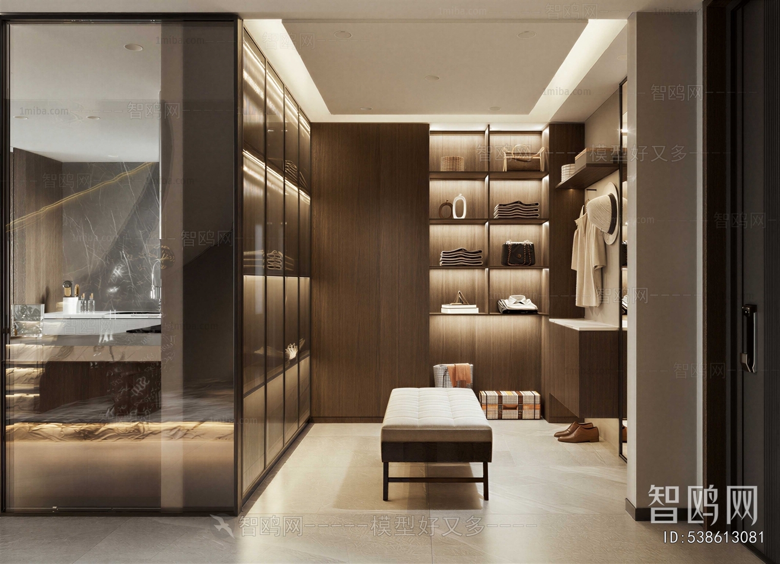 Modern Clothes Storage Area