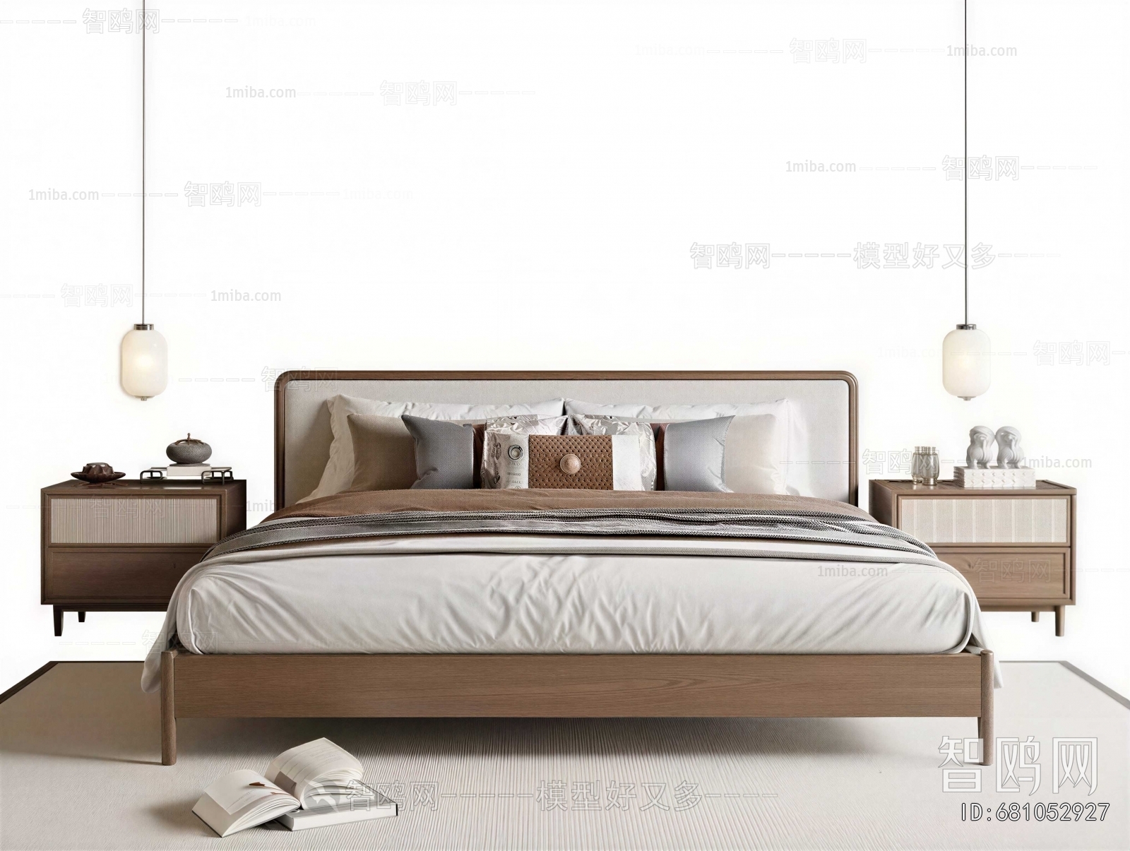 New Chinese Style Double Bed