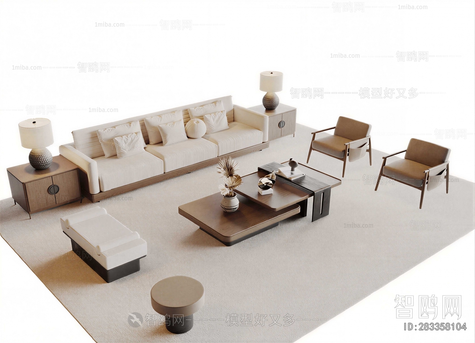 New Chinese Style Sofa Combination