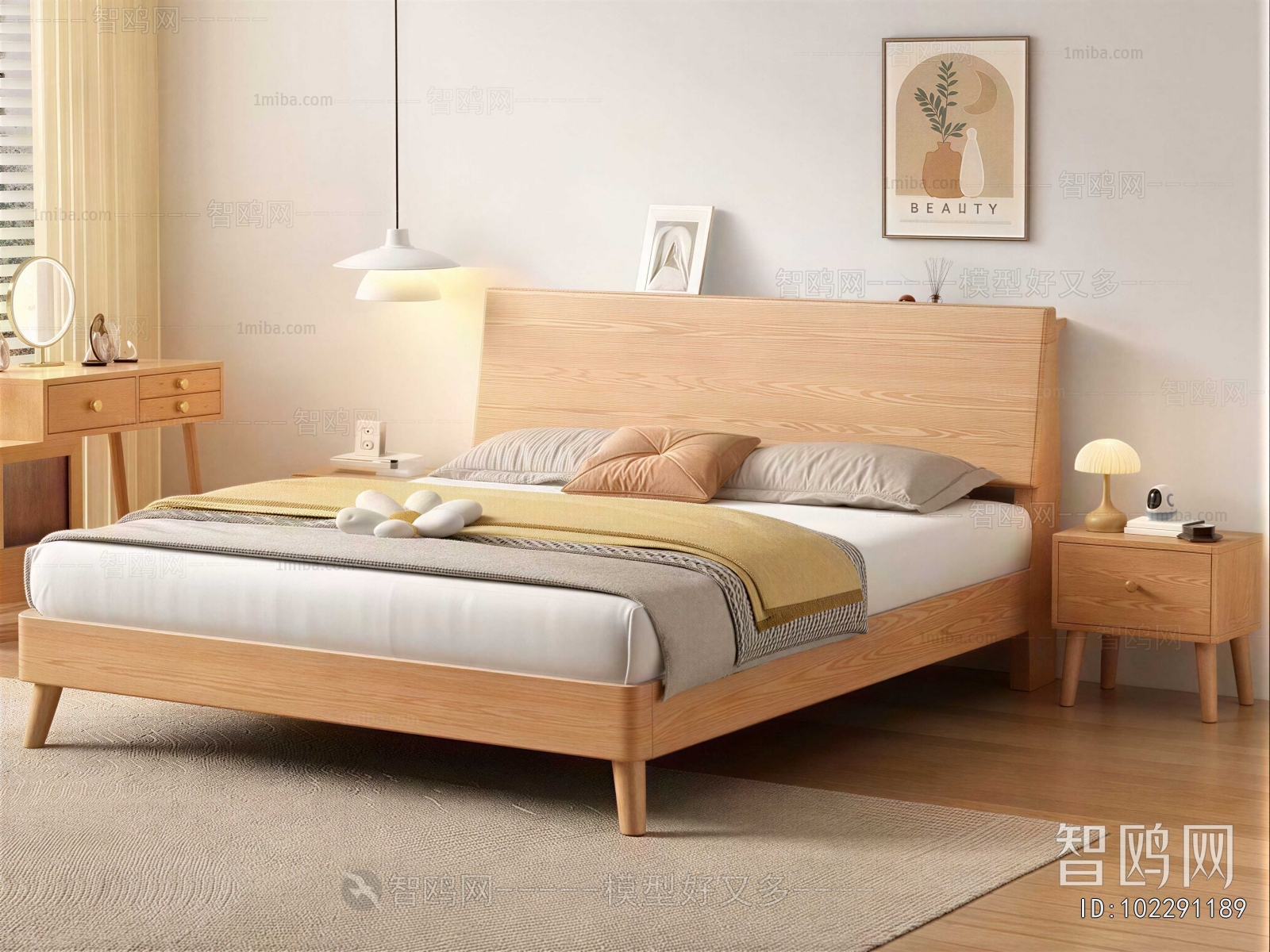 Nordic Style Double Bed