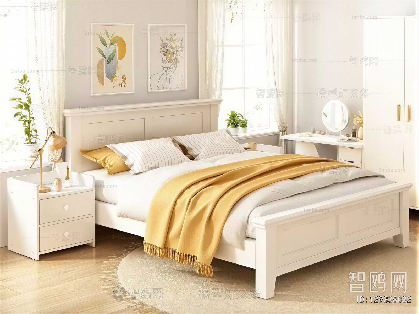Nordic Style Double Bed