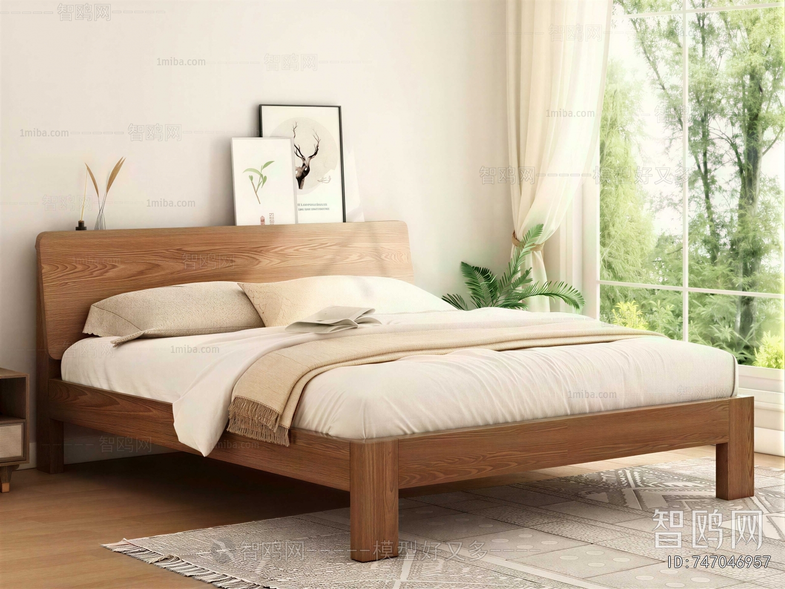 Nordic Style Double Bed