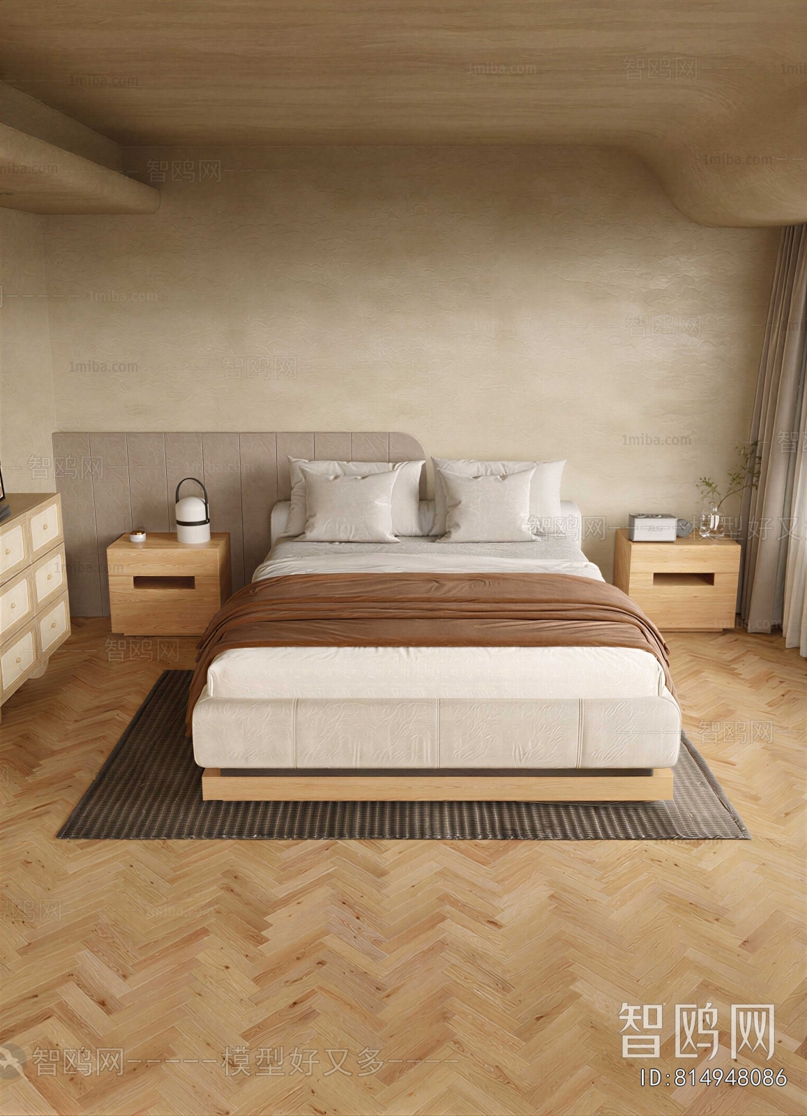 Wabi-sabi Style Bedroom