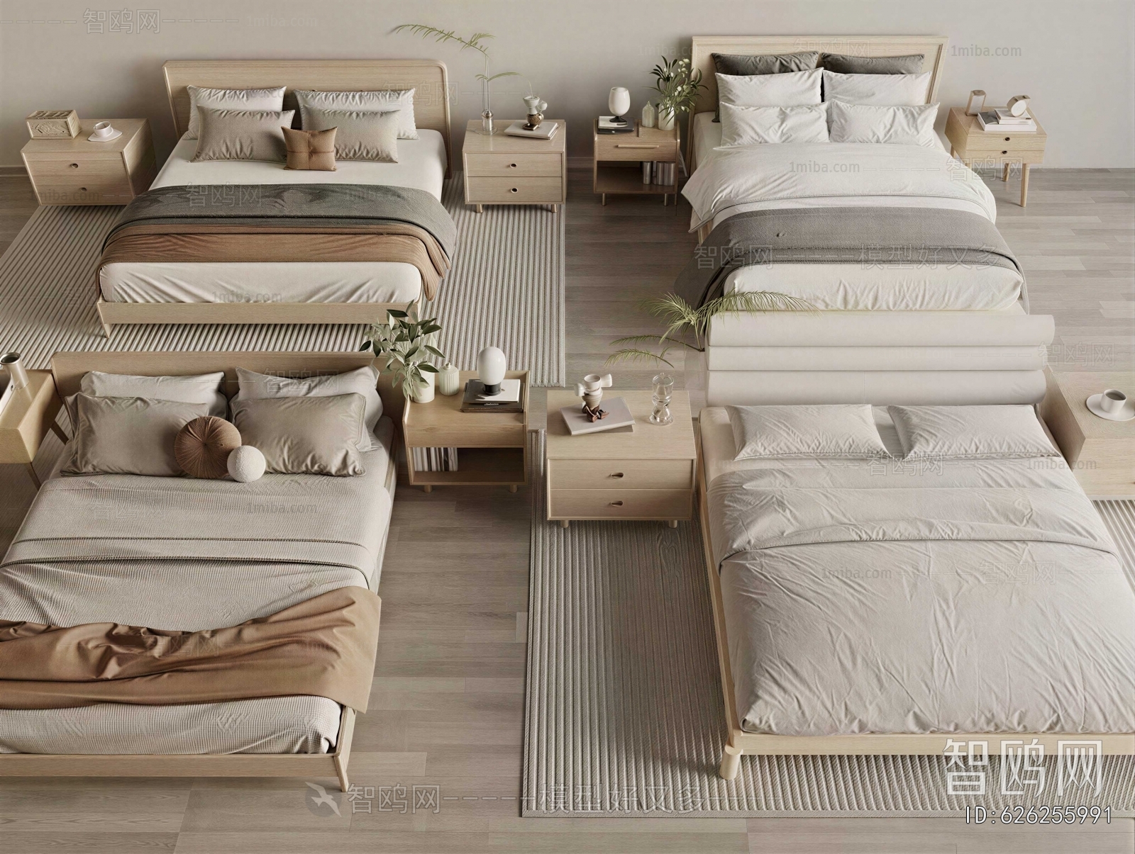 Nordic Style Double Bed