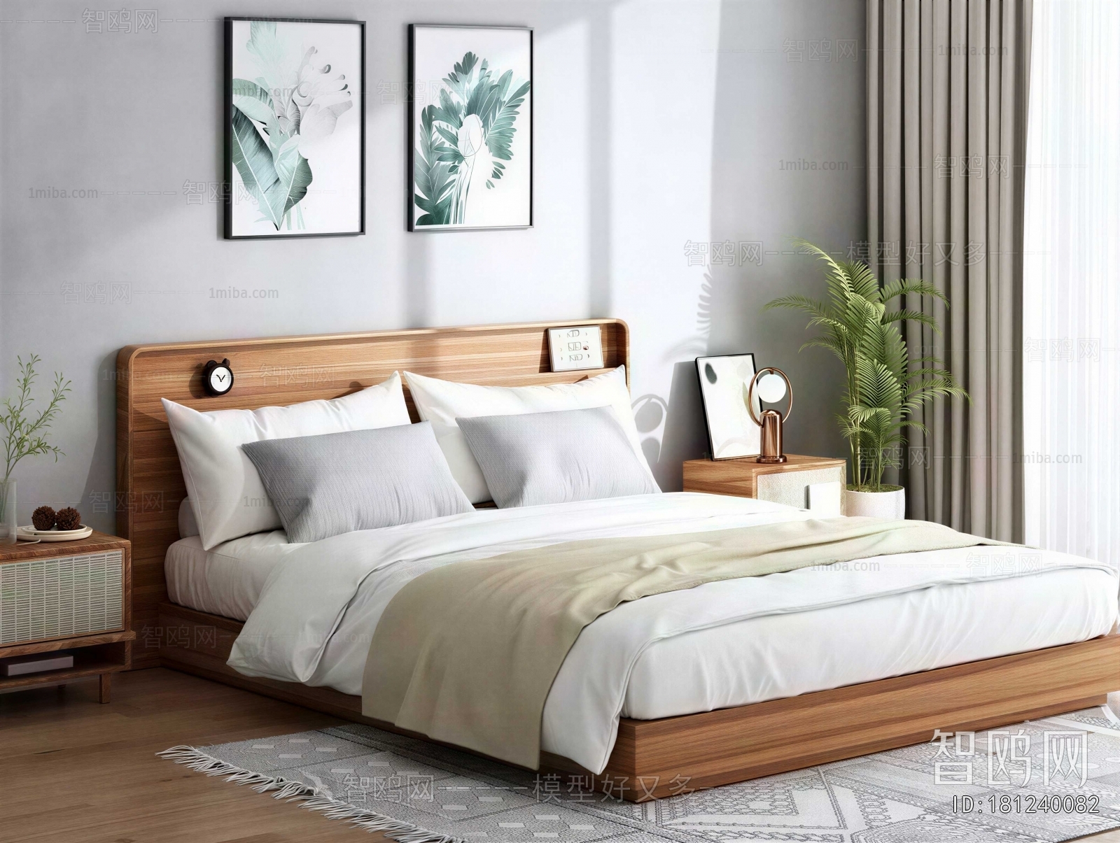 Nordic Style Double Bed