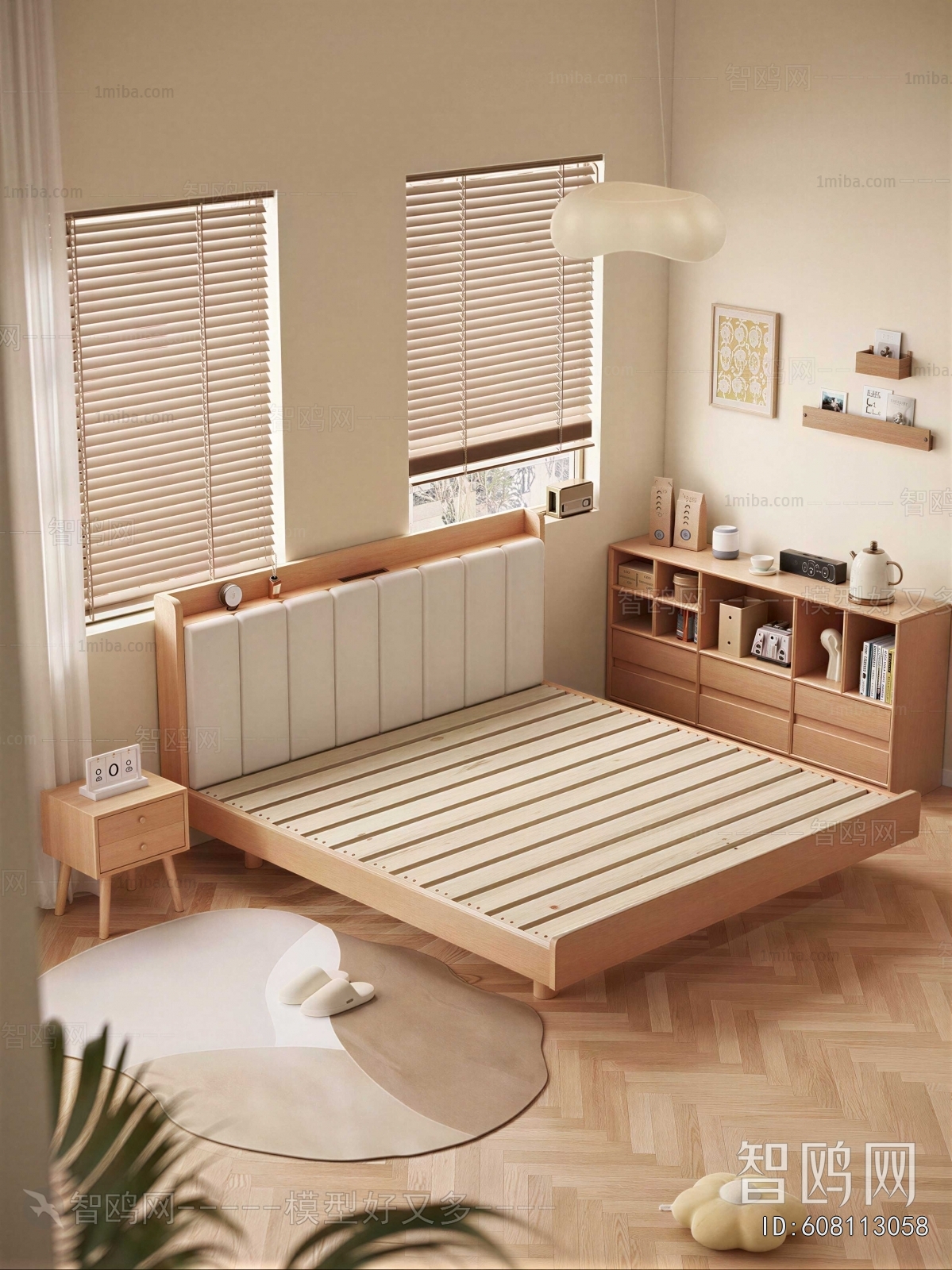 Nordic Style Double Bed