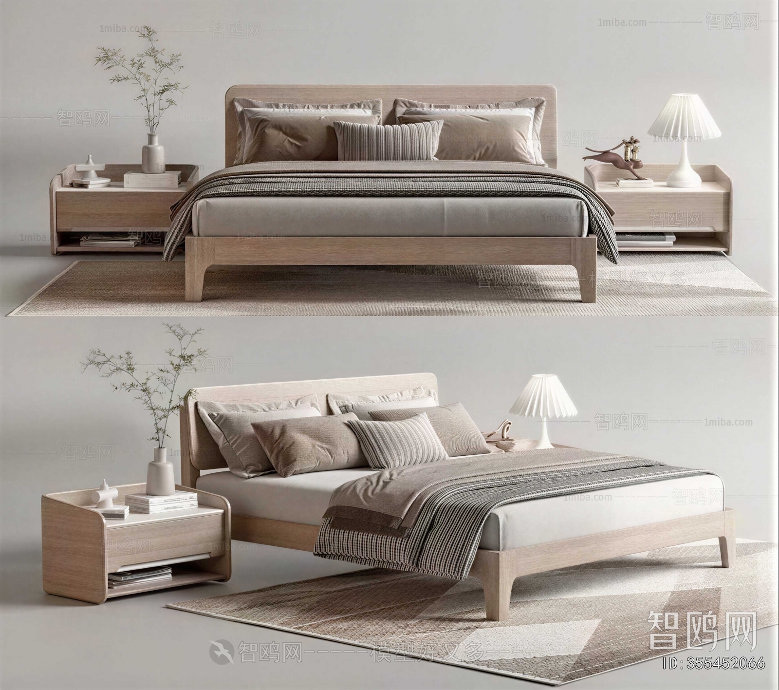Nordic Style Double Bed