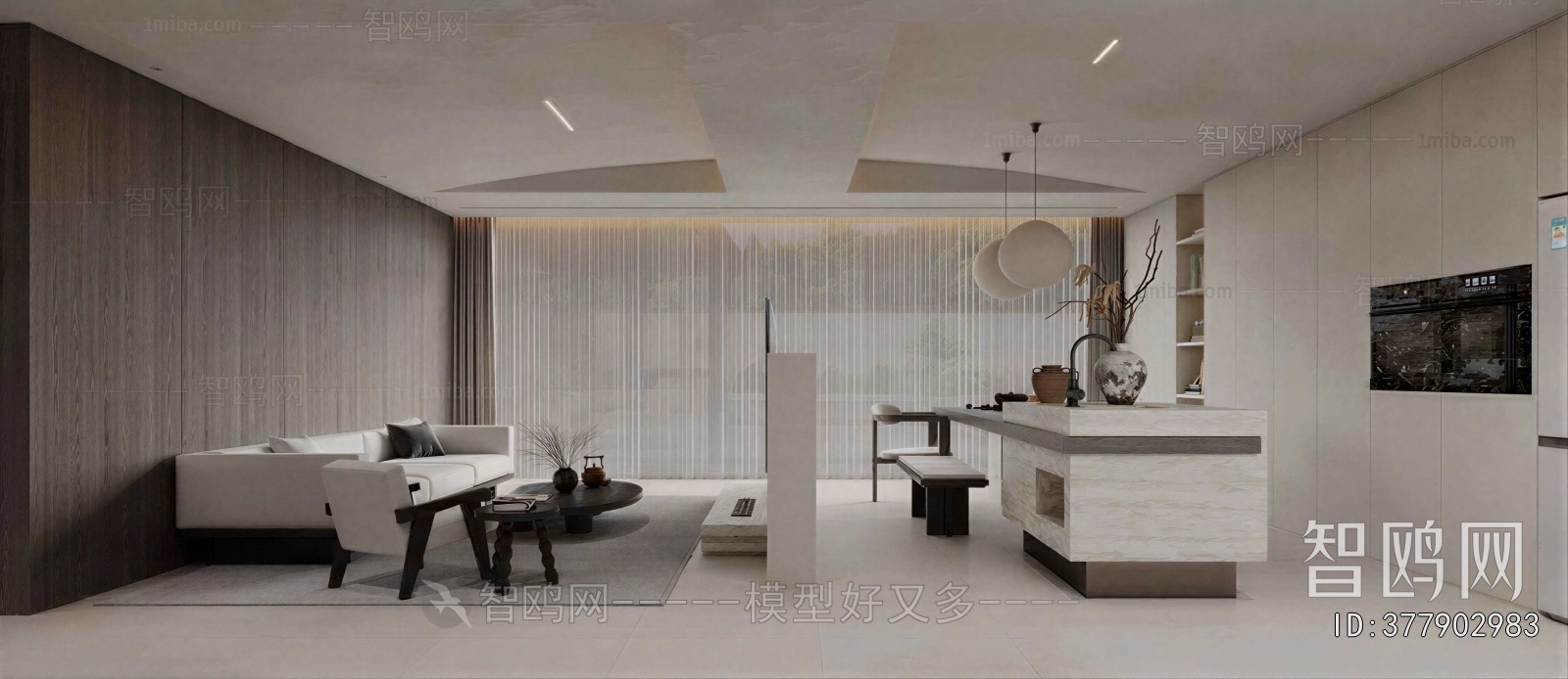 Wabi-sabi Style A Living Room