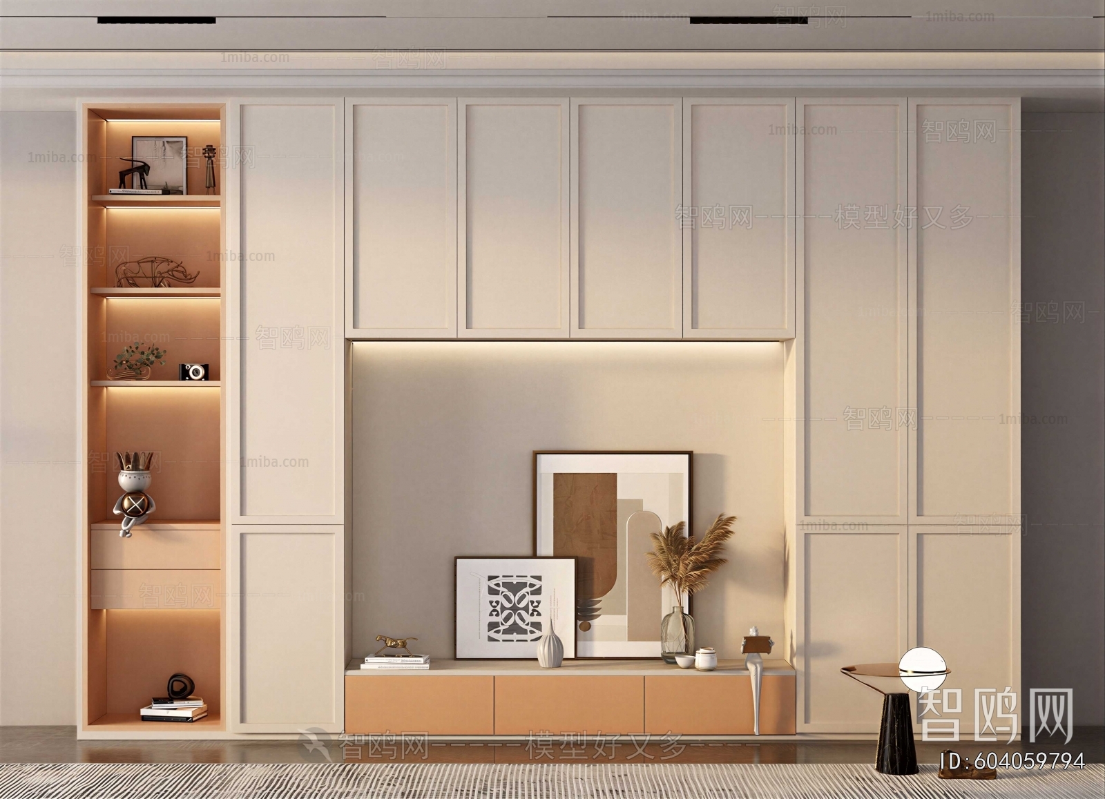 Simple European Style TV Cabinet