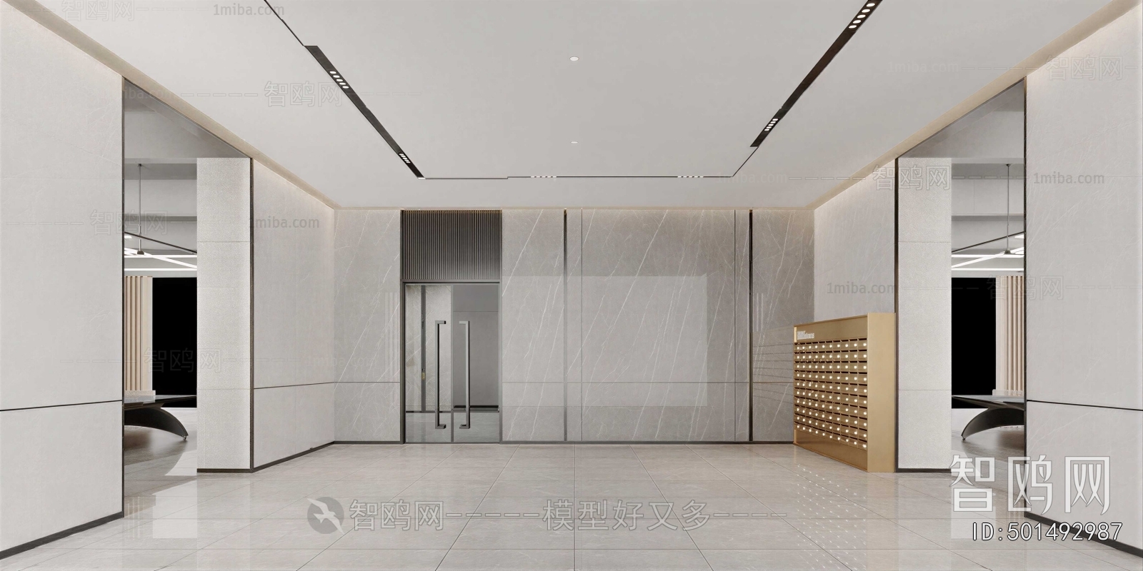 Modern Office Reception Desk