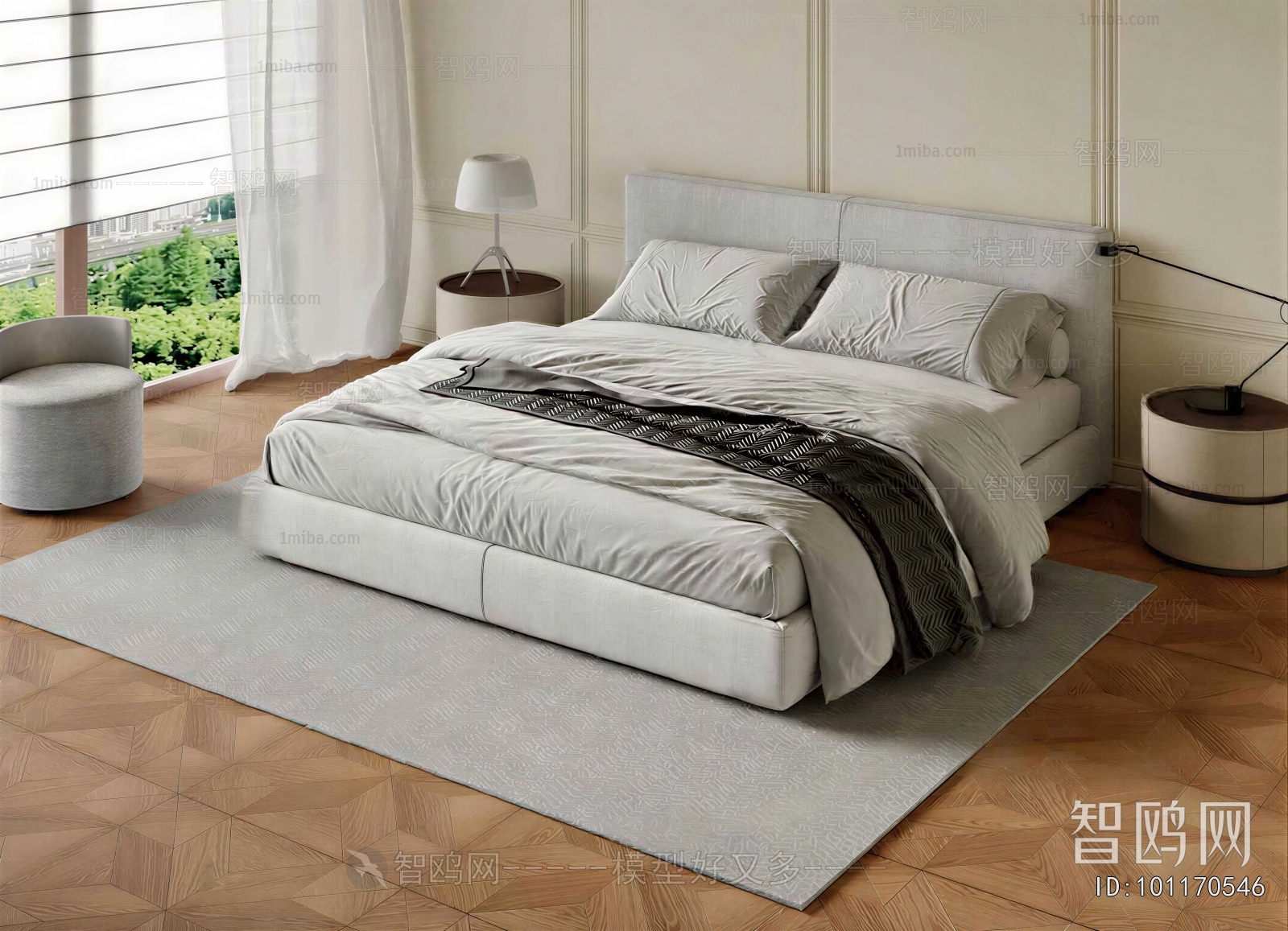Modern Double Bed