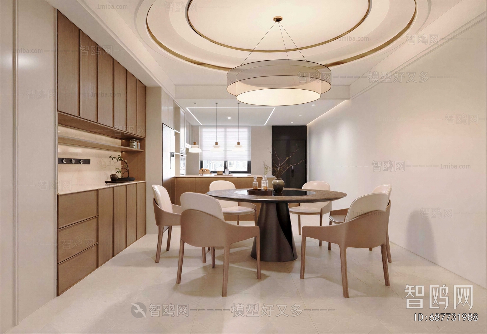 New Chinese Style Dining Room