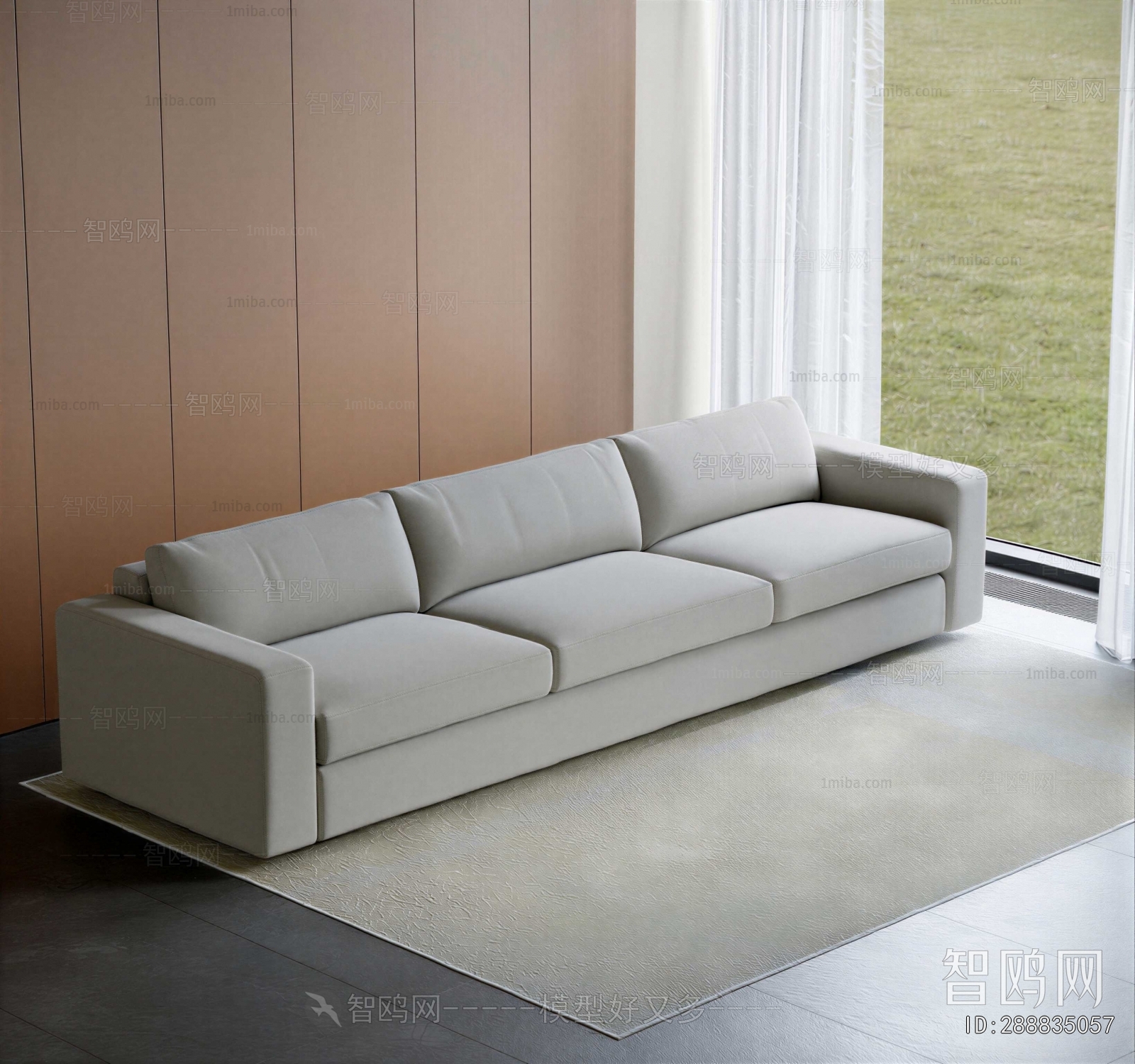 Modern Three-seat Sofa