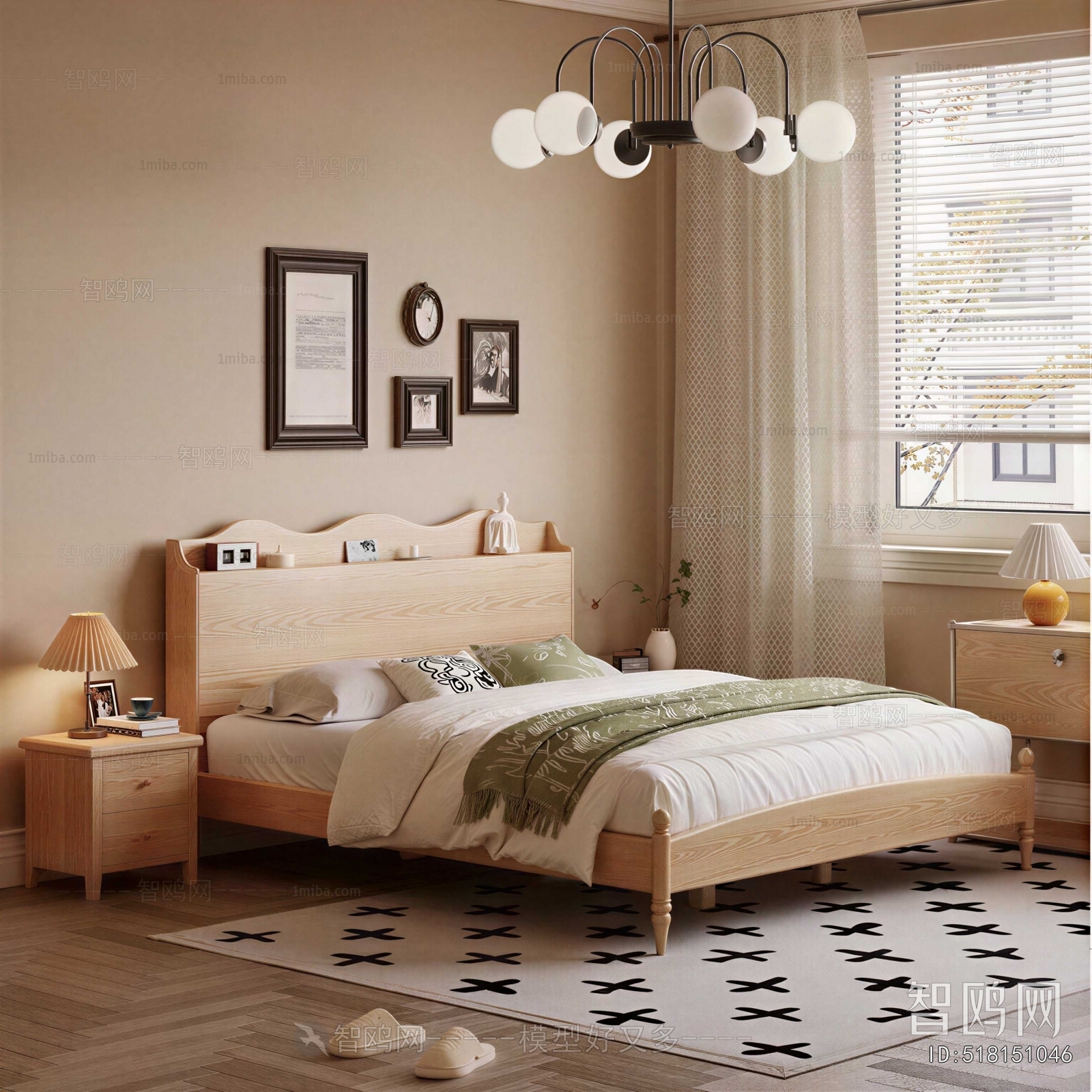 Nordic Style Double Bed