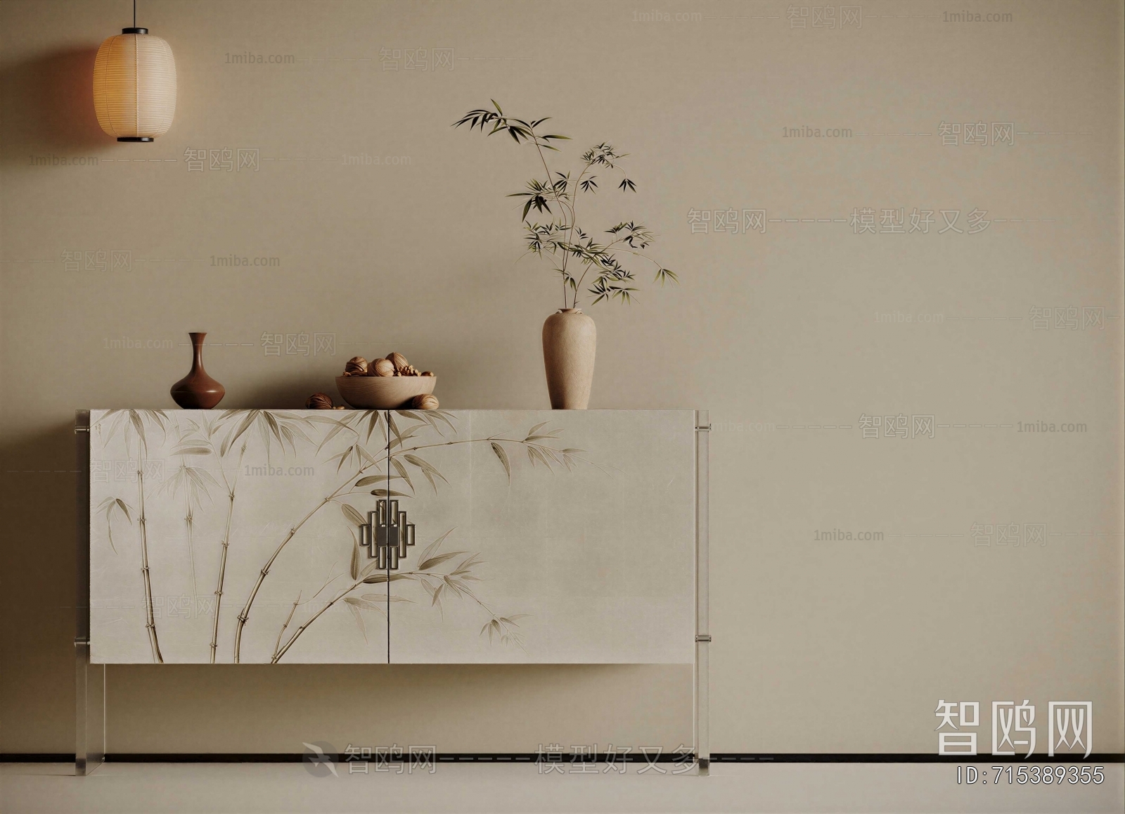 New Chinese Style Entrance Cabinet