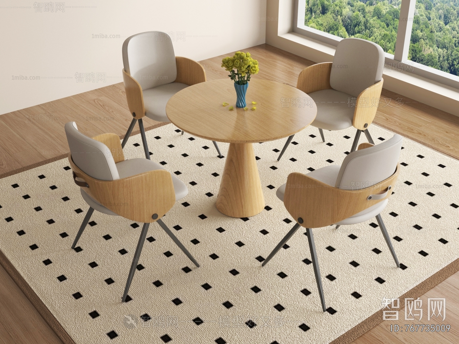 Modern Leisure Table And Chair