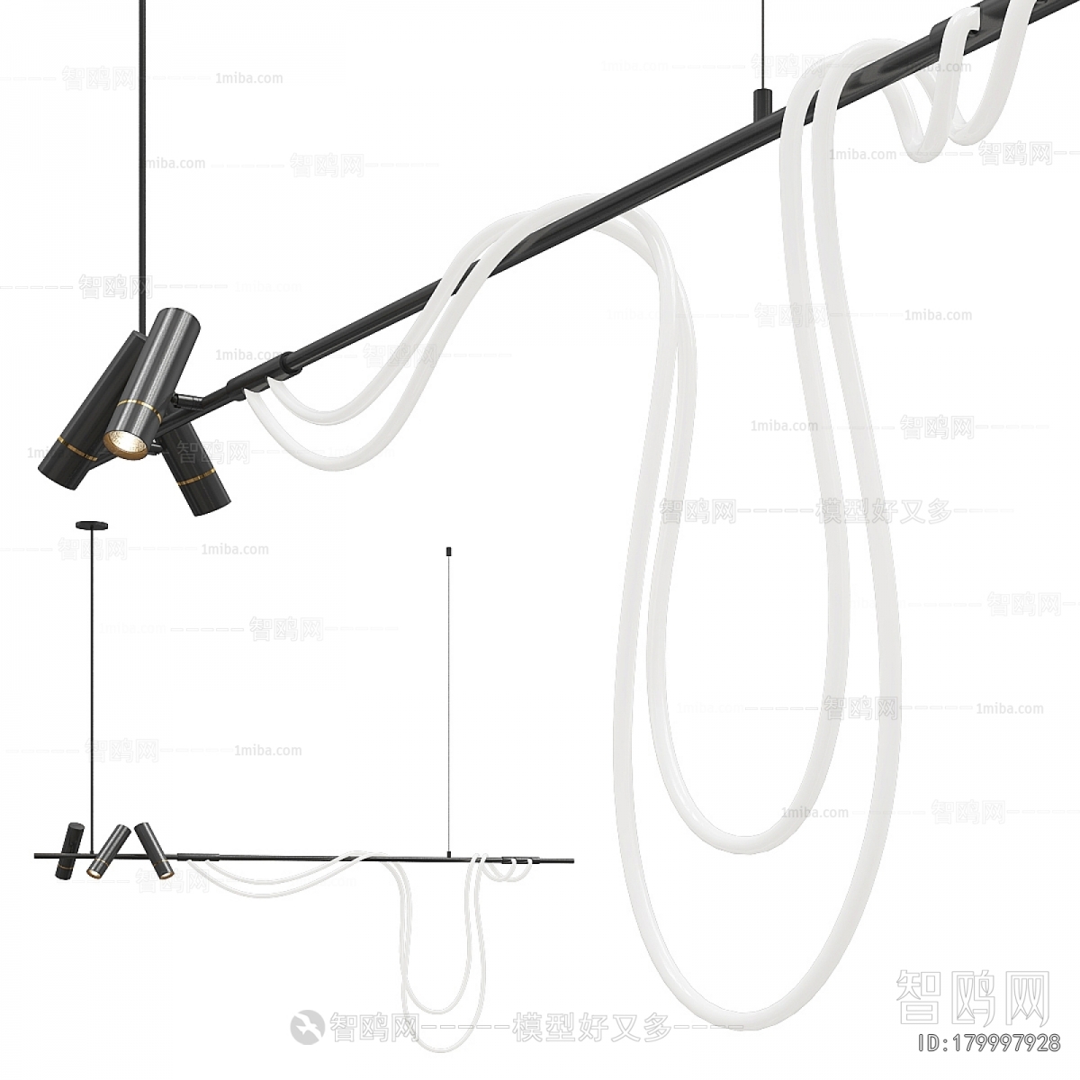 Modern Long Chandelier