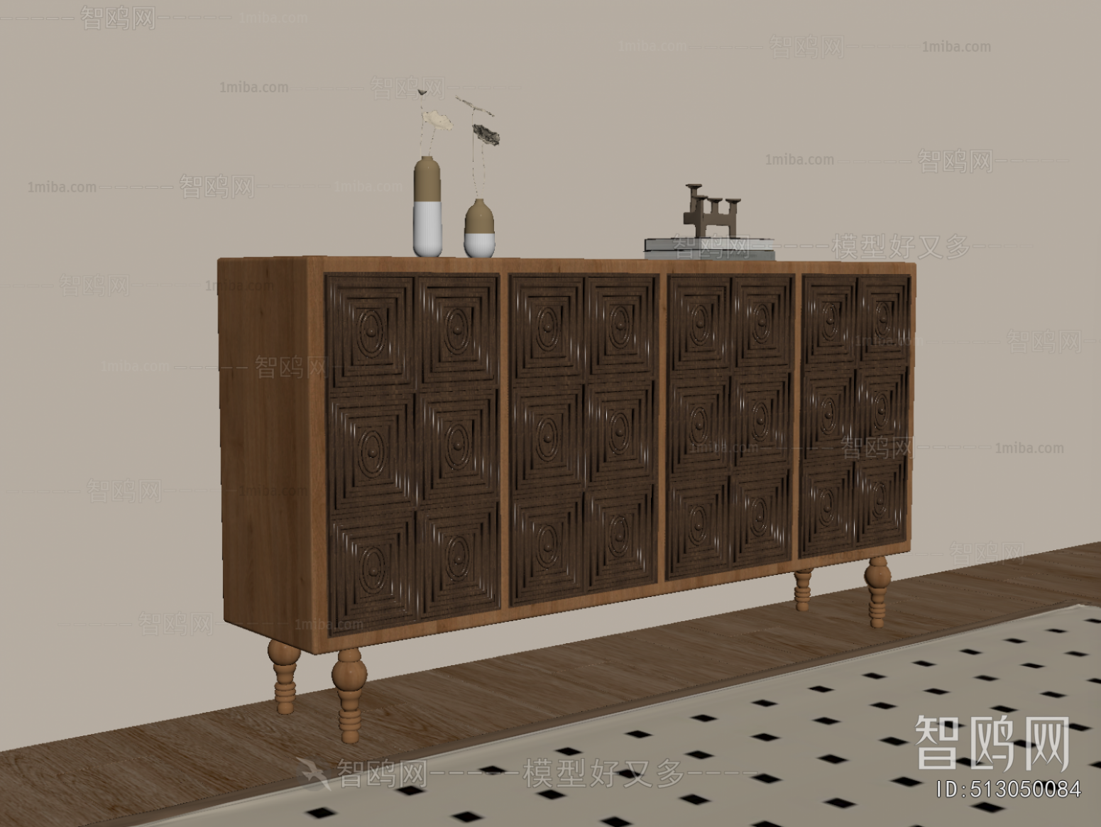 French Style Entrance Cabinet