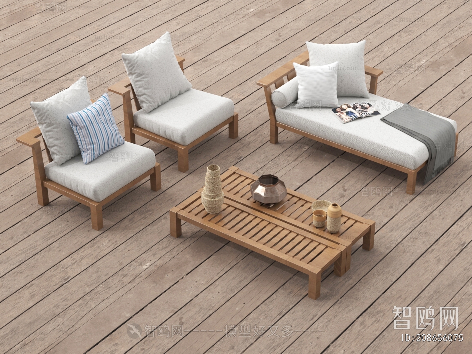 Wabi-sabi Style Outdoor Chair