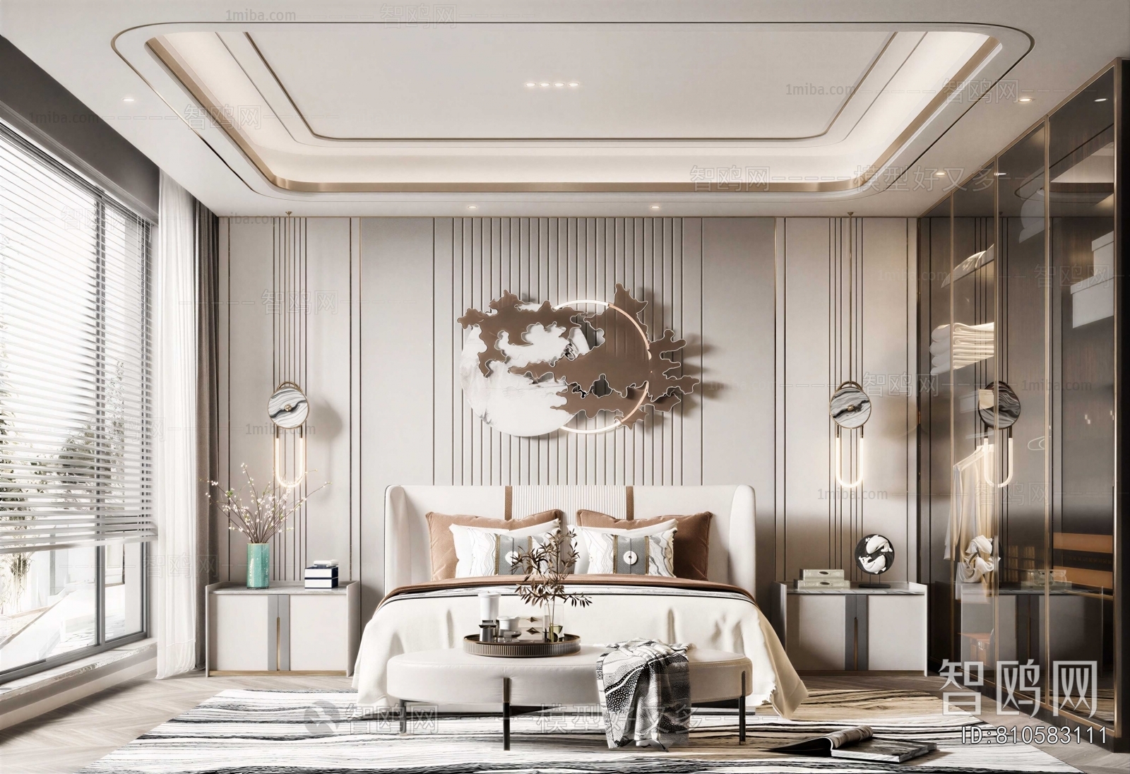 New Chinese Style Bedroom