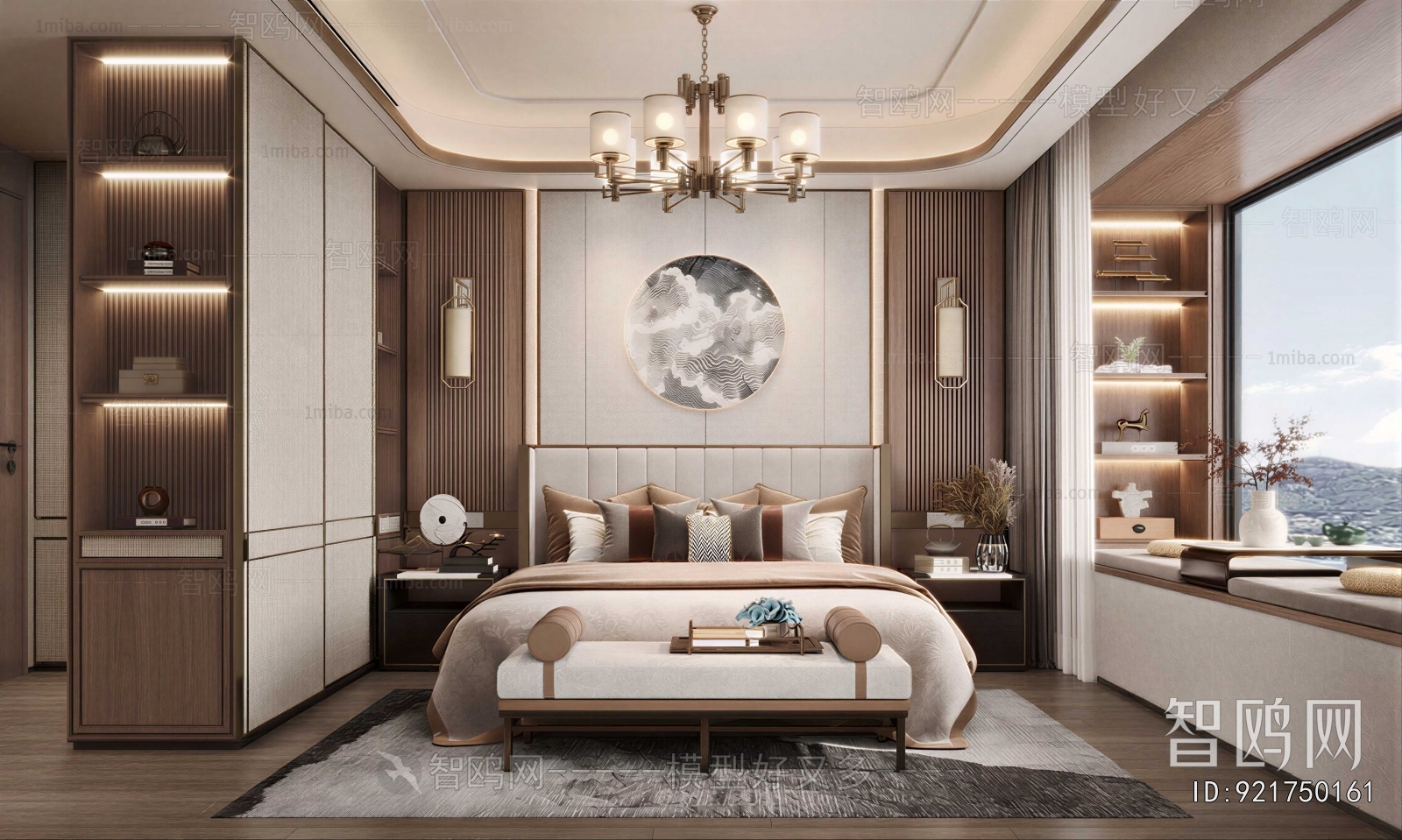 New Chinese Style Bedroom