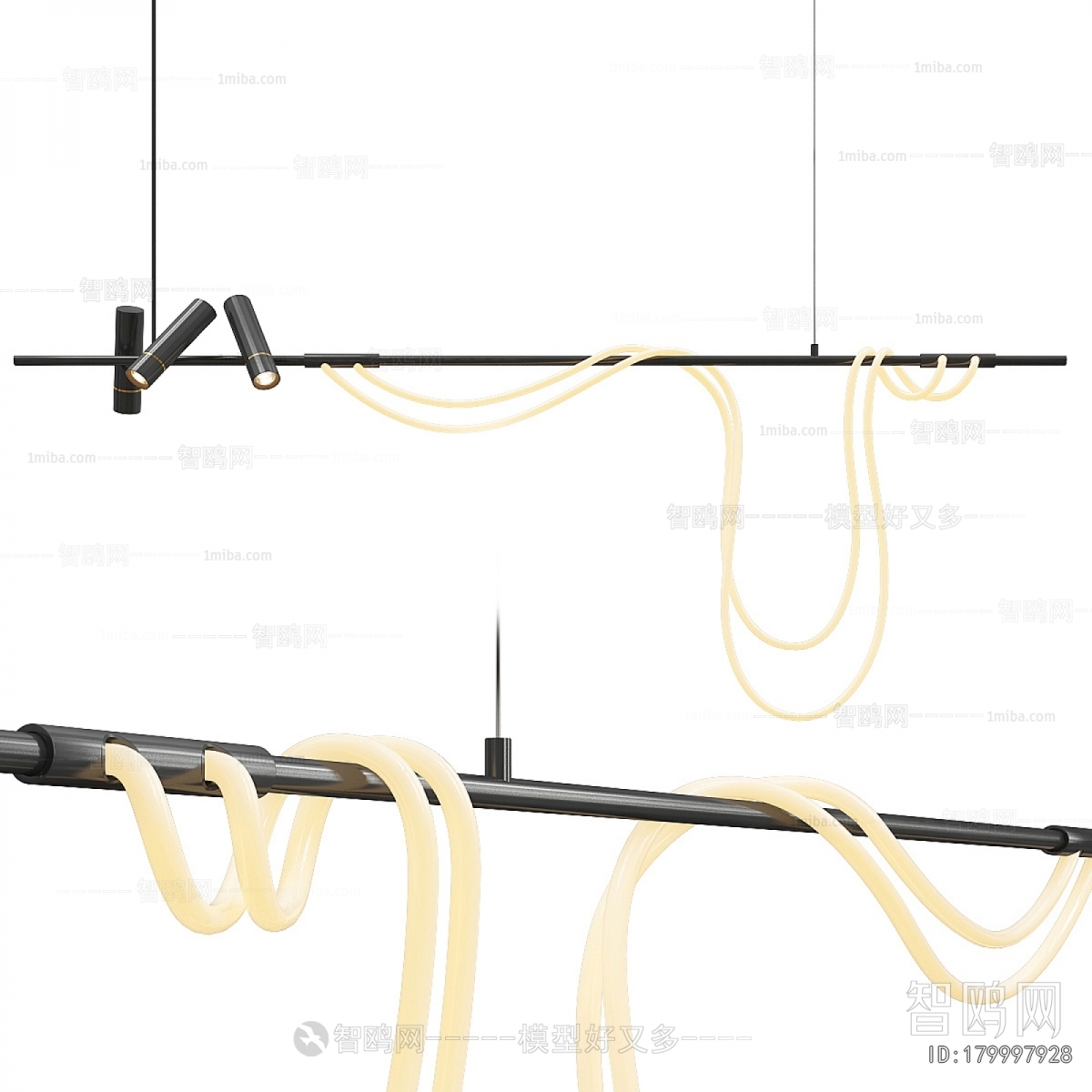 Modern Long Chandelier