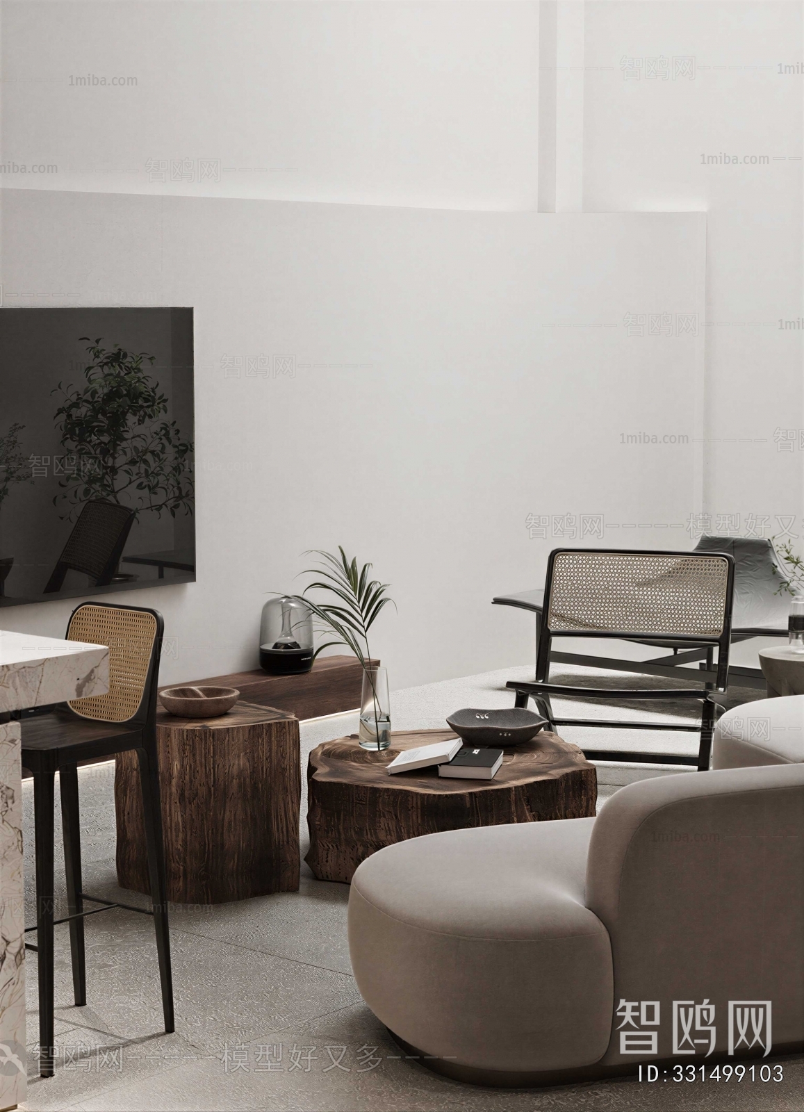 Wabi-sabi Style Sofa Combination