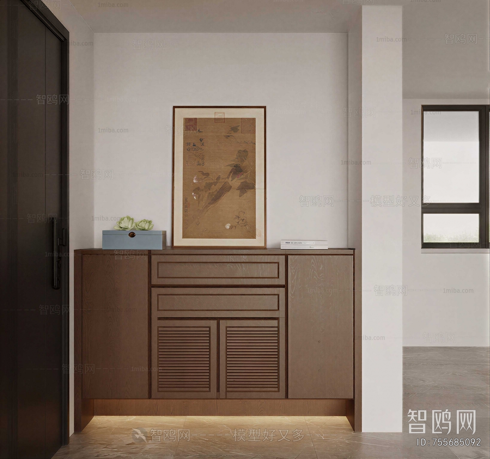 New Chinese Style Shoe Cabinet