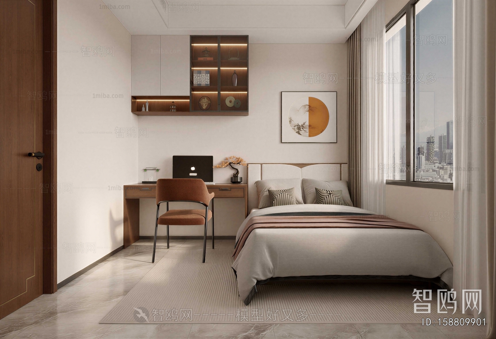 New Chinese Style Bedroom