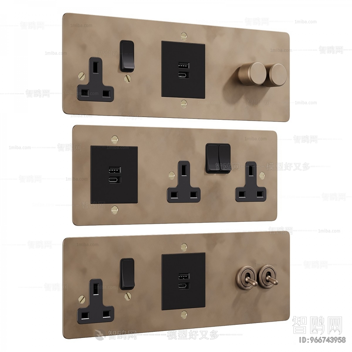 Modern Switch Socket Panel