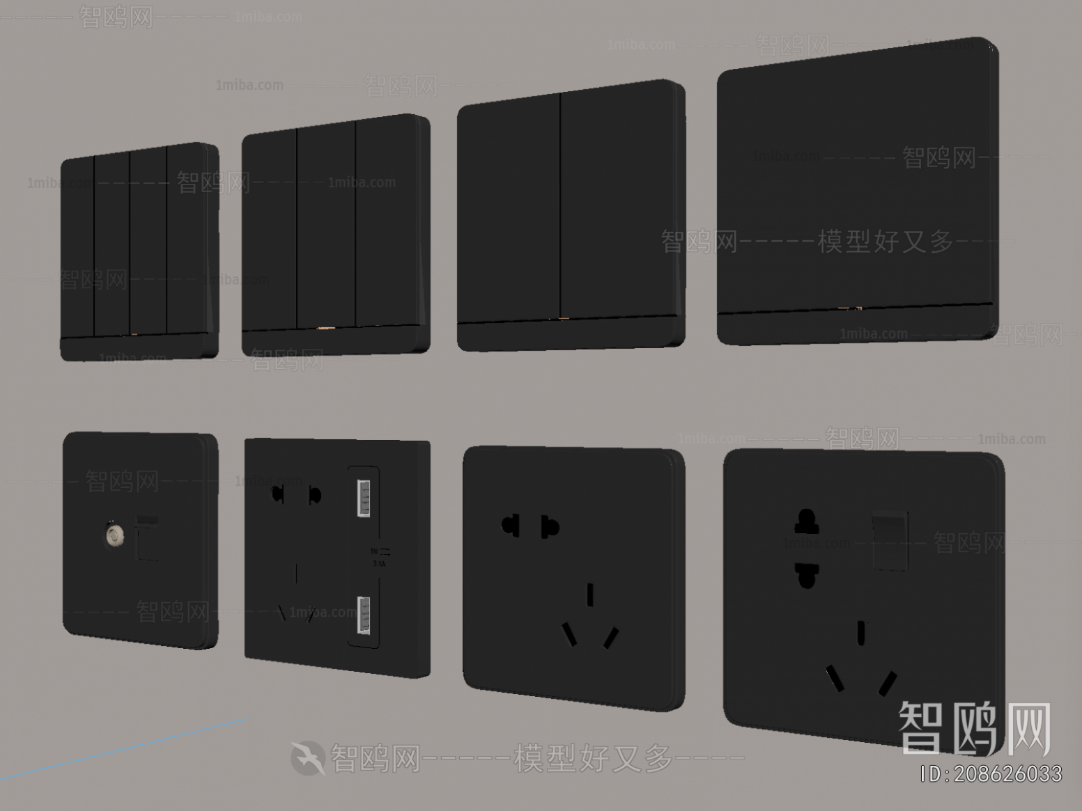 Modern Switch Socket Panel
