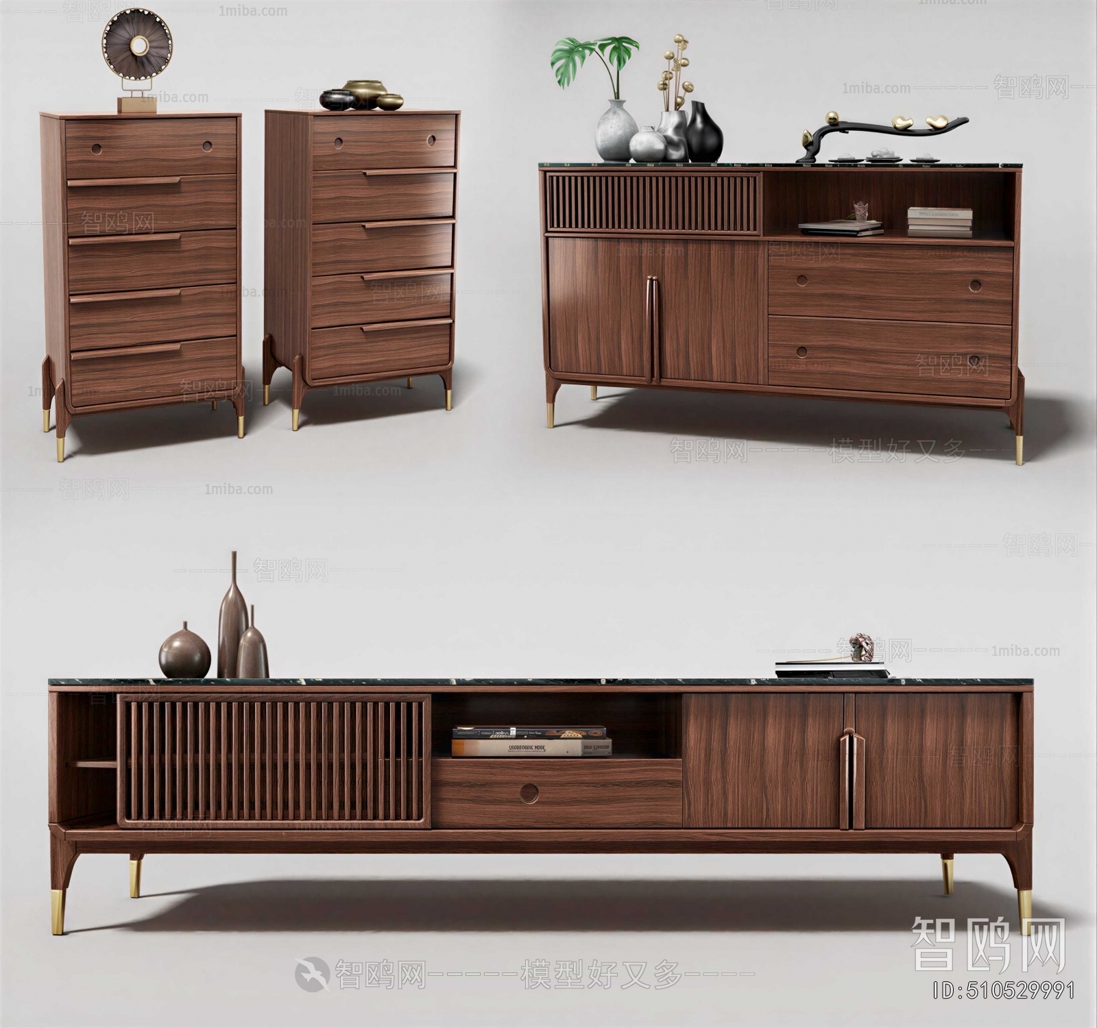 New Chinese Style TV Cabinet