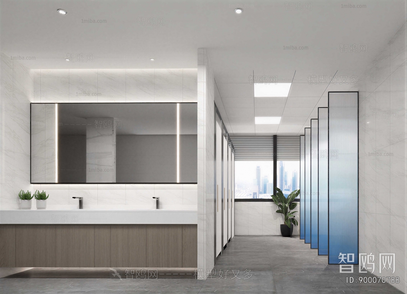 Modern Public Toilet