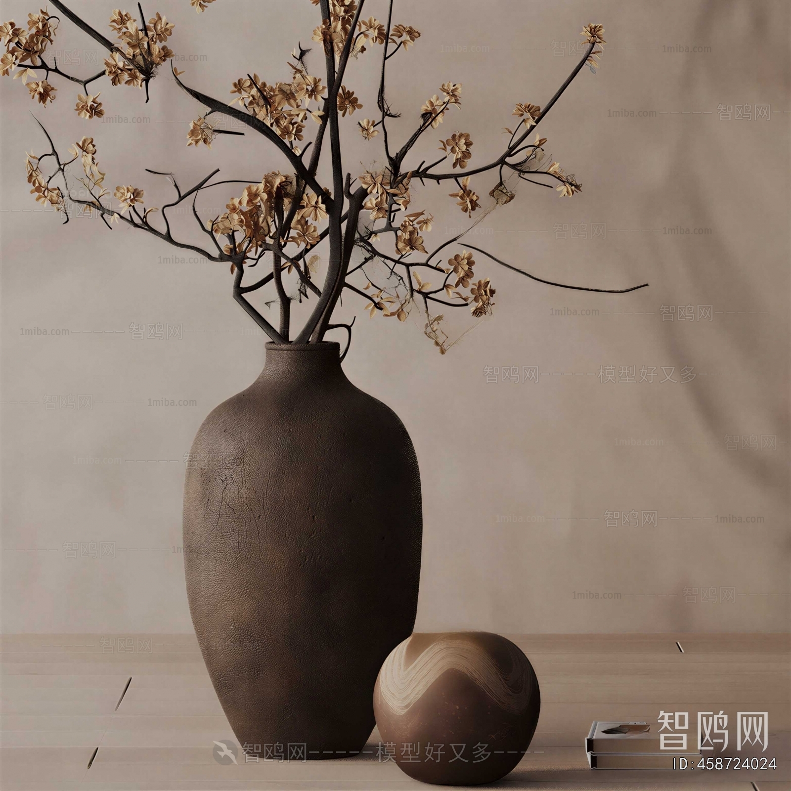 Wabi-sabi Style Dried Branch