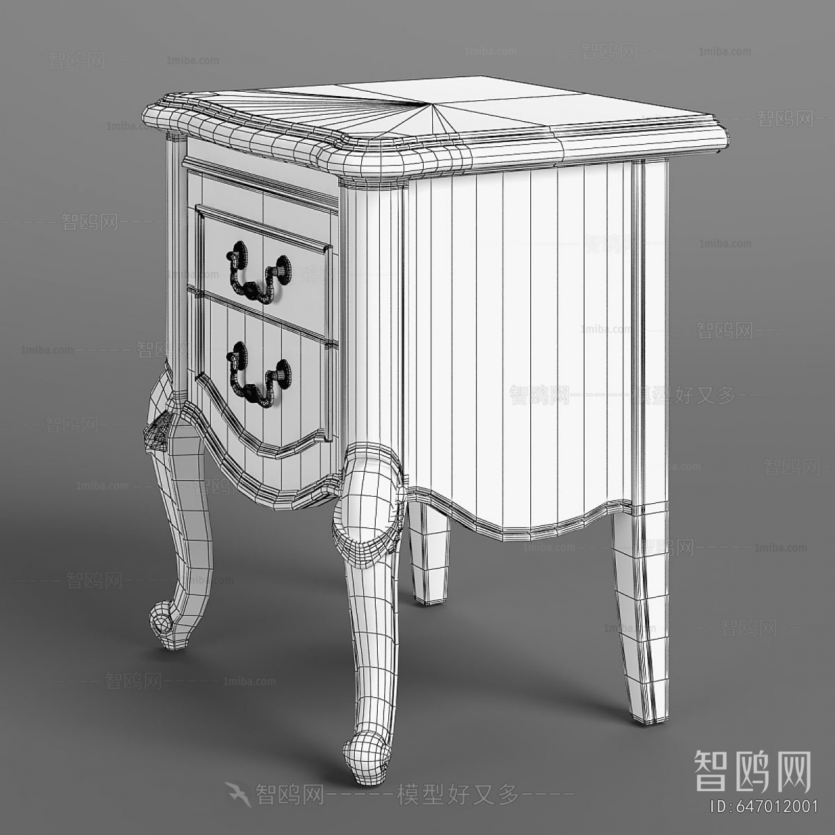 European Style Bedside Cupboard